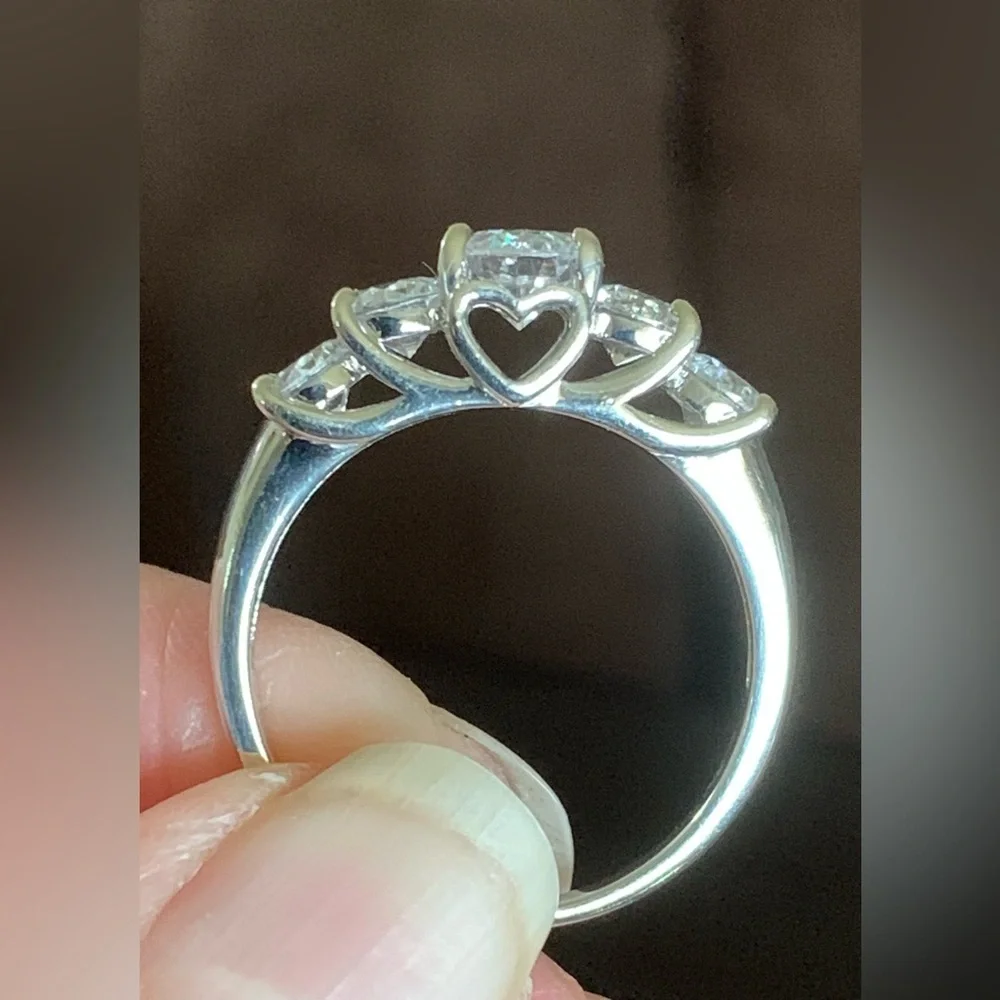 CHARLES WINSTON FOR BELLA LUCE 4.59CTW RHODIUM OVER STERLING SILVER RING - Picture 3 of 14